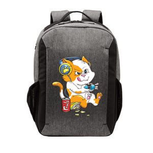 Funny Cat Gaming Cat Lover Kawaii Video Games Funny Gamer Vector Backpack