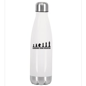 Funny Chess Gift For Chess Lover Kids Boys Girls Cool Player Gift Stainless Steel Insulated Water Bottle