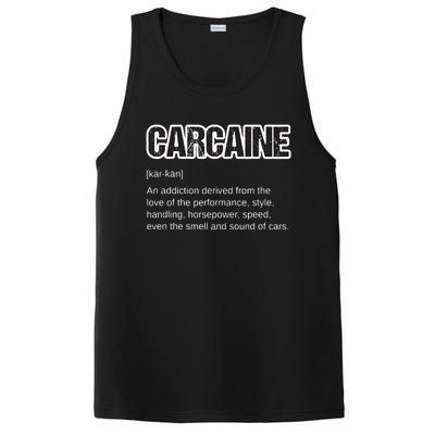 Funny Car Guy Gift CARCAINE Definition Love Of Cars PosiCharge Competitor Tank