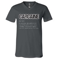 Funny Car Guy Gift CARCAINE Definition Love Of Cars V-Neck T-Shirt