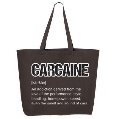 Funny Car Guy Gift CARCAINE Definition Love Of Cars 25L Jumbo Tote