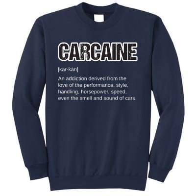 Funny Car Guy Gift CARCAINE Definition Love Of Cars Sweatshirt