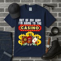 Funny Casino Gift For Cool Out Of My Way Casino Tall T-Shirt