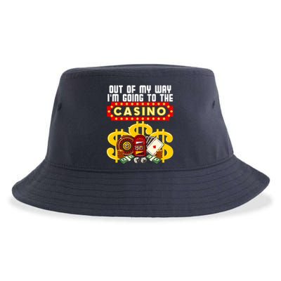 Funny Casino Gift For Cool Out Of My Way Casino Sustainable Bucket Hat