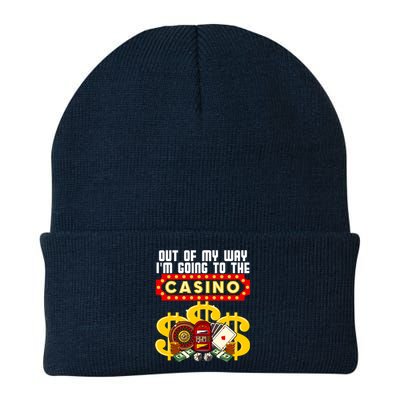 Funny Casino Gift For Cool Out Of My Way Casino Knit Cap Winter Beanie