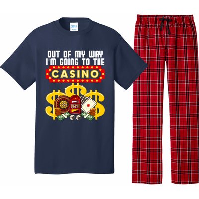 Funny Casino Gift For Cool Out Of My Way Casino Pajama Set