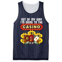 Funny Casino Gift For Cool Out Of My Way Casino Mesh Reversible Basketball Jersey Tank