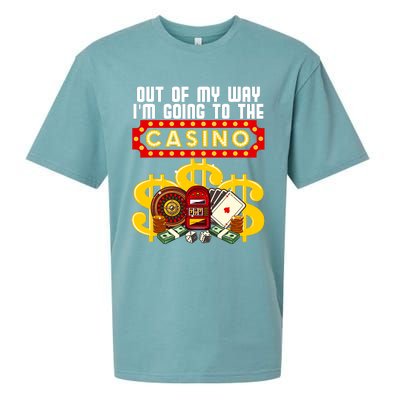 Funny Casino Gift For Cool Out Of My Way Casino Sueded Cloud Jersey T-Shirt