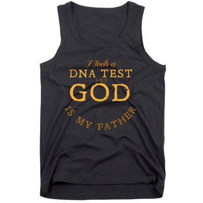 Funny Christian Gift Catholic Pastor God Is My Father Faith Tank Top