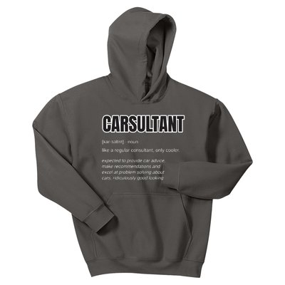 Funny Car Guy Gift CARSULTANT Definition Carguy Kids Hoodie