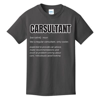 Funny Car Guy Gift CARSULTANT Definition Carguy Kids T-Shirt