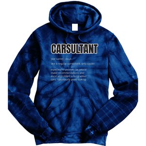 Funny Car Guy Gift CARSULTANT Definition Carguy Tie Dye Hoodie