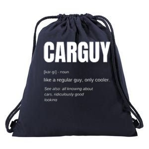 Funny Car Guy Gift CARGUY Definition Drawstring Bag