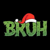 Funny Christmas Grinch Bruh Doggie Tank