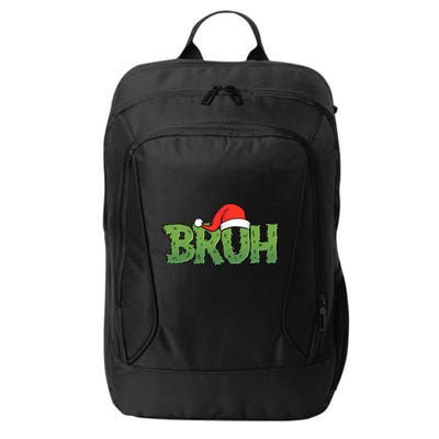 Funny Christmas Grinch Bruh City Backpack