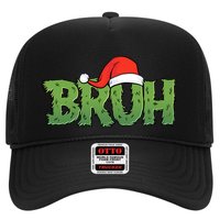 Funny Christmas Grinch Bruh Trucker Hat