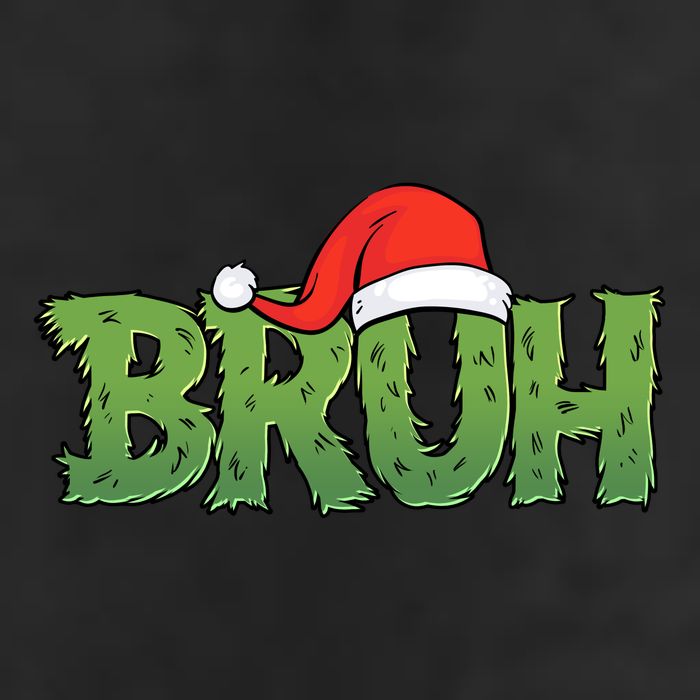 Funny Christmas Grinch Bruh Trucker Hat