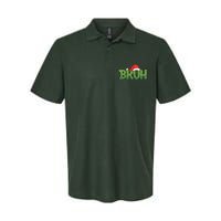 Funny Christmas Grinch Bruh Softstyle Adult Sport Polo