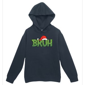 Funny Christmas Grinch Bruh Urban Pullover Hoodie