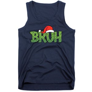 Funny Christmas Grinch Bruh Tank Top