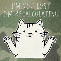 Funny Cat Gpsinspired Joke I’M Not Lost I’M Recalculating Legacy Tie Dye Trucker Hat