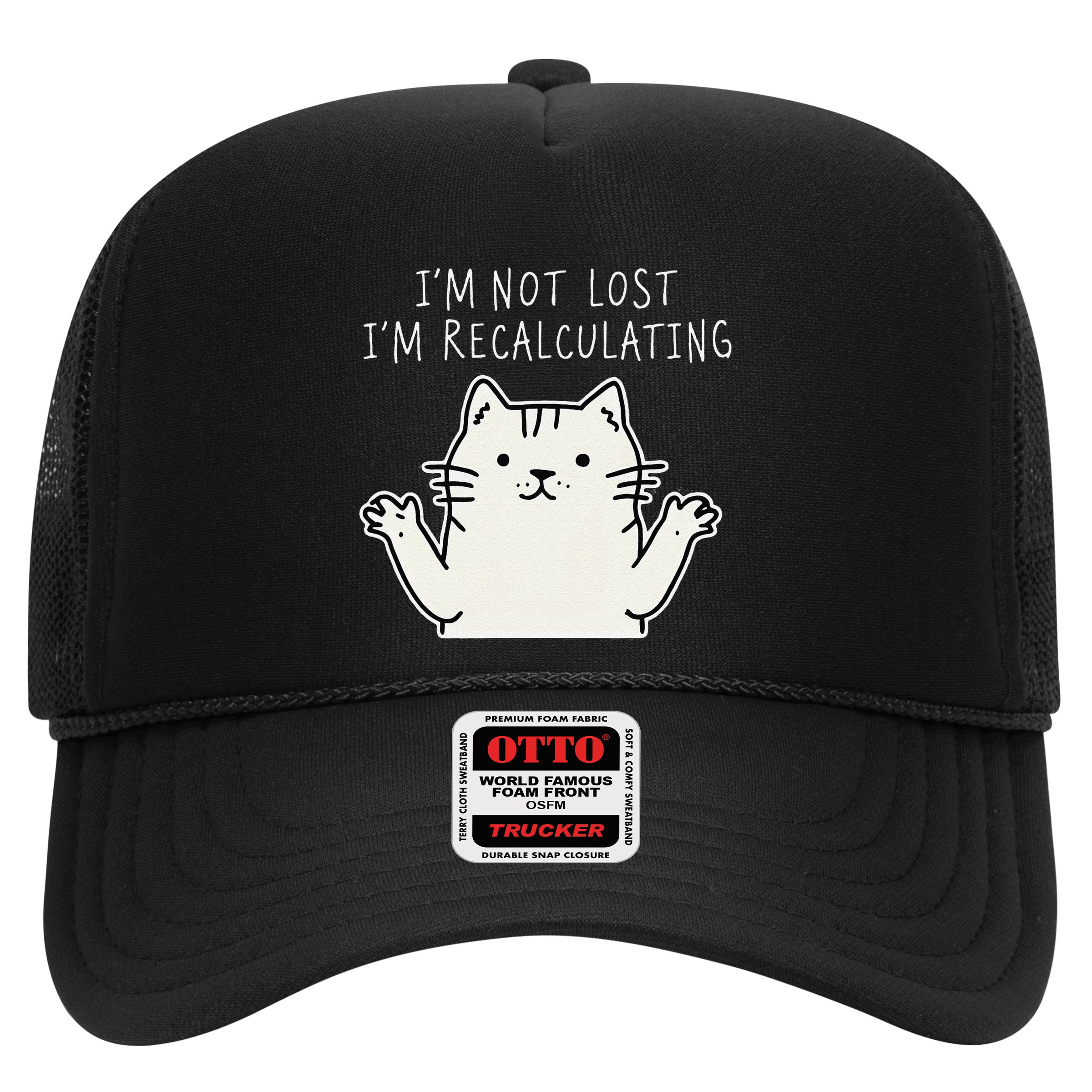 Funny Cat Gpsinspired Joke I’M Not Lost I’M Recalculating Hat