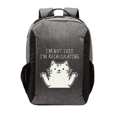 Funny Cat Gpsinspired Joke I’M Not Lost I’M Recalculating Vector Backpack