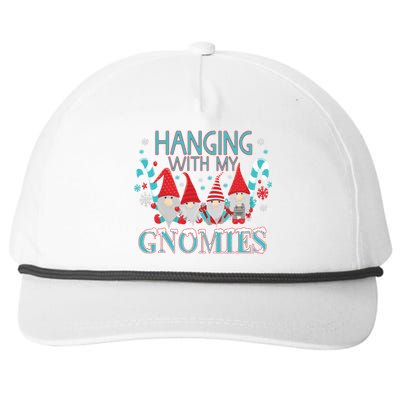 Funny Christmas Garden Gnome Gnomies Snapback Five-Panel Rope Hat