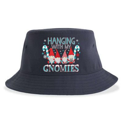 Funny Christmas Garden Gnome Gnomies Sustainable Bucket Hat