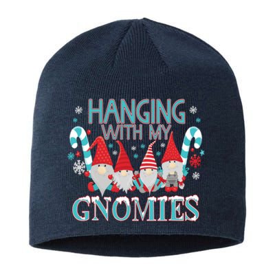 Funny Christmas Garden Gnome Gnomies Sustainable Beanie