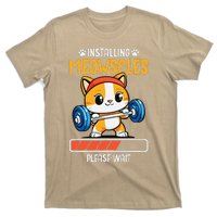 Fitness Cat Gym Installing Meowscles T-Shirt