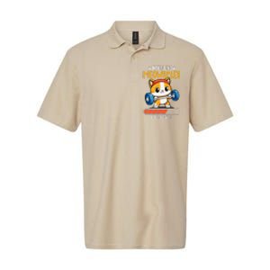 Fitness Cat Gym Installing Meowscles Softstyle Adult Sport Polo