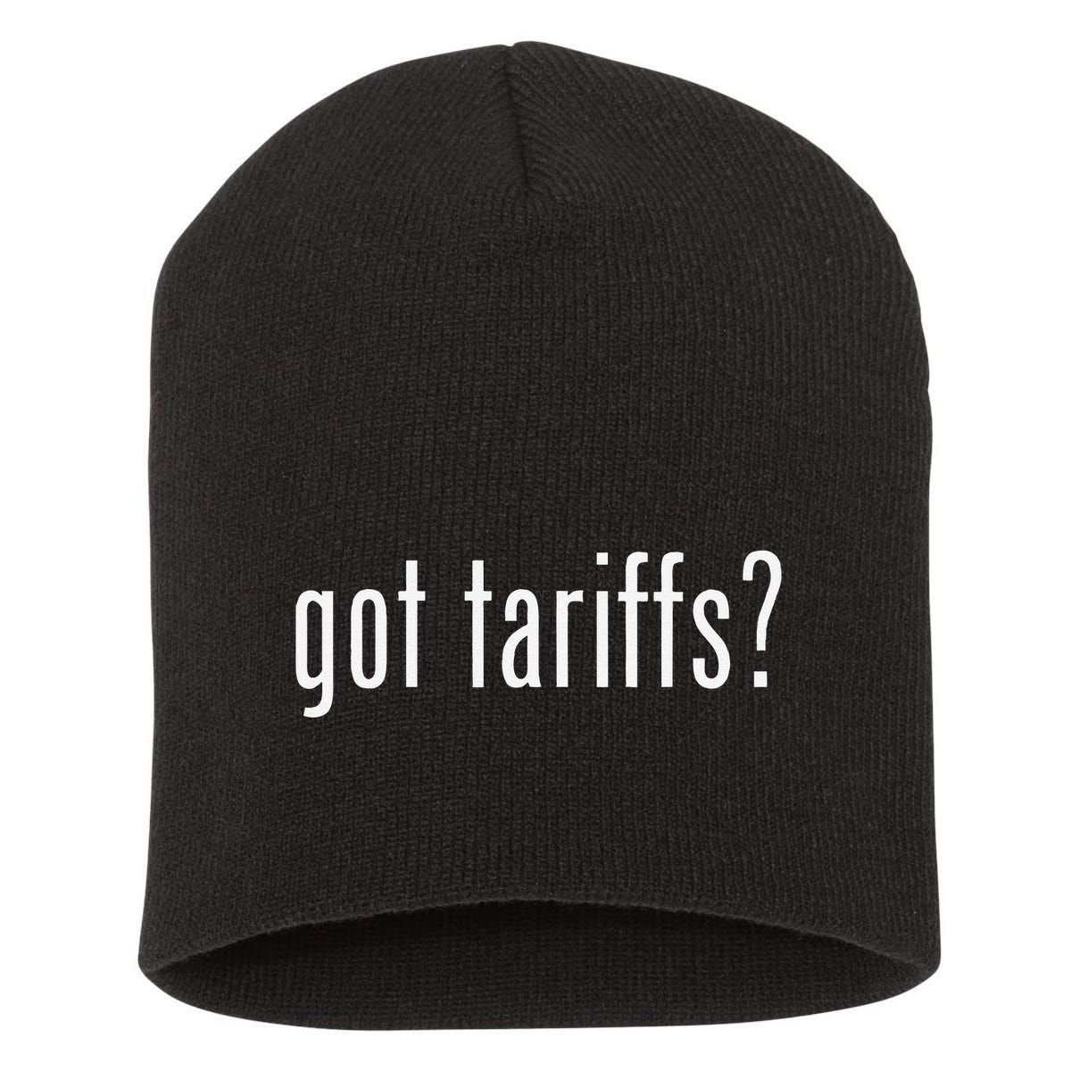 Funny Classic Got Tariffs Retro Short Acrylic Beanie