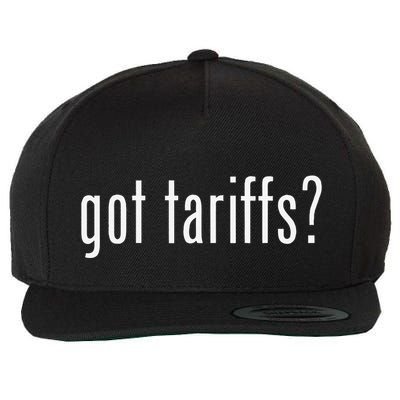 Funny Classic Got Tariffs Retro Wool Snapback Cap