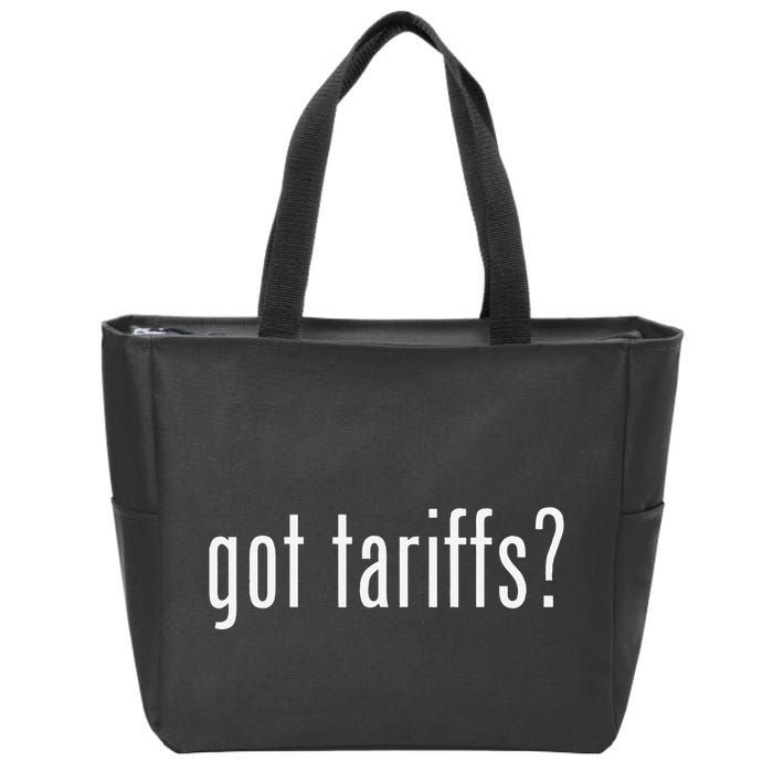 Funny Classic Got Tariffs Retro Zip Tote Bag