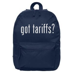 Funny Classic Got Tariffs Retro 16 in Basic Backpack