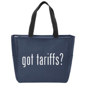 Funny Classic Got Tariffs Retro Zip Tote Bag