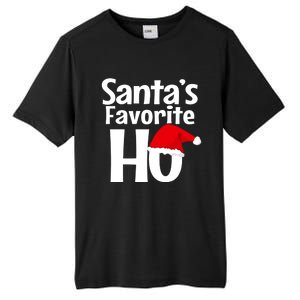 Funny Christmas Gift SantaS Favorite Ho Funny Gift Tall Fusion ChromaSoft Performance T-Shirt