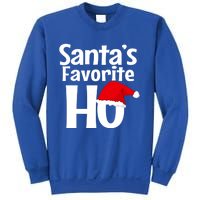 Funny Christmas Gift SantaS Favorite Ho Funny Gift Sweatshirt