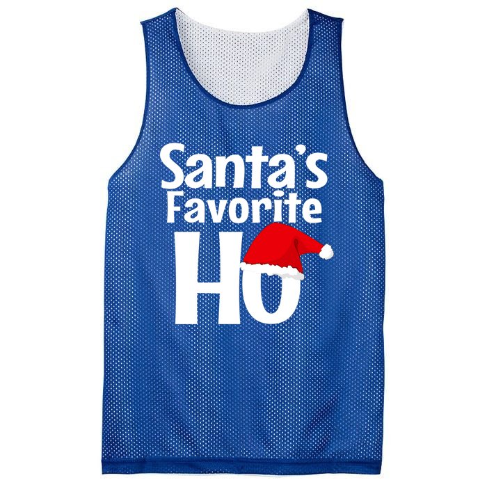 Funny Christmas Gift SantaS Favorite Ho Funny Gift Mesh Reversible Basketball Jersey Tank