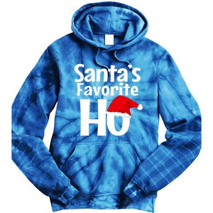 Funny Christmas Gift SantaS Favorite Ho Funny Gift Tie Dye Hoodie