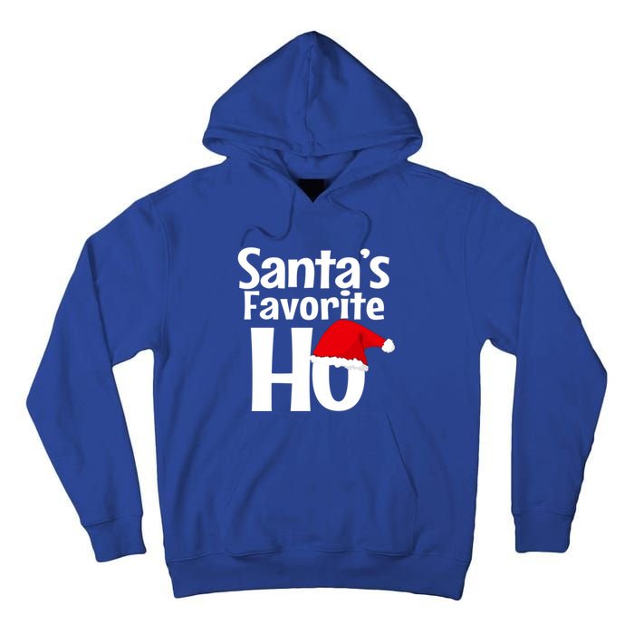 Funny Christmas Gift SantaS Favorite Ho Funny Gift Tall Hoodie