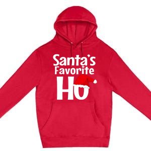 Funny Christmas Gift SantaS Favorite Ho Funny Gift Premium Pullover Hoodie