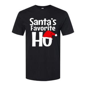 Funny Christmas Gift SantaS Favorite Ho Funny Gift Softstyle CVC T-Shirt