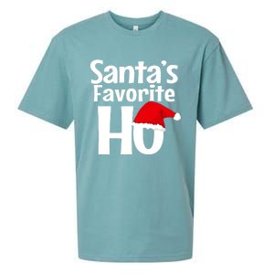 Funny Christmas Gift SantaS Favorite Ho Funny Gift Sueded Cloud Jersey T-Shirt