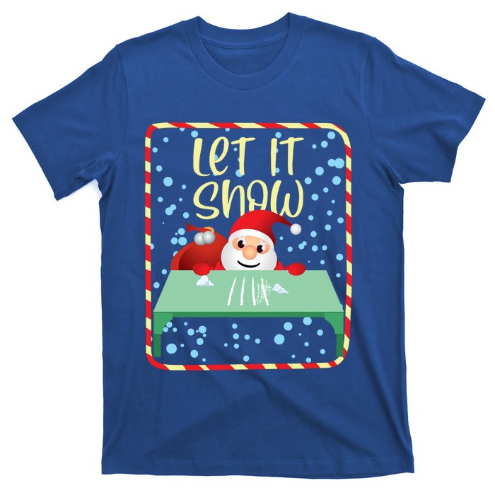 Funny Christmas Gift Cocaine Santa Great Gift T-Shirt