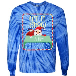 Funny Christmas Gift Cocaine Santa Great Gift Tie-Dye Long Sleeve Shirt