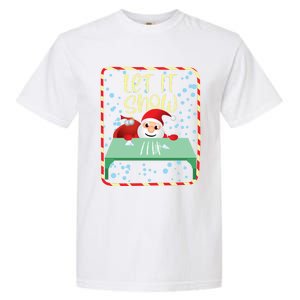 Funny Christmas Gift Cocaine Santa Great Gift Garment-Dyed Heavyweight T-Shirt