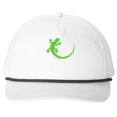 Fun Crested Gecko Eyelash Lizard Reptile Pet Herpetologist Snapback Five-Panel Rope Hat