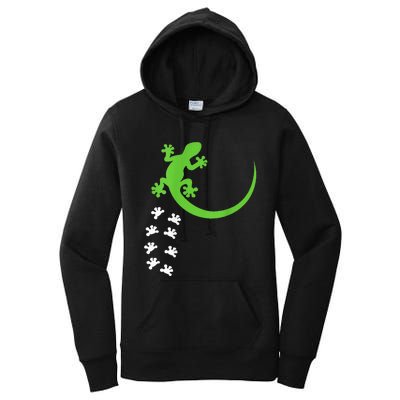 Fun Crested Gecko Eyelash Lizard Reptile Pet Herpetologist Women's Pullover Hoodie